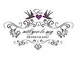 Front View Thumbnail - Smashing & Orchid Will You Be My Bridesmaid Card - Classic