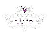 Front View Thumbnail - Starlight & Orchid Will You Be My Bridesmaid Card - Classic