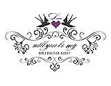 Front View Thumbnail - Stormy & Orchid Will You Be My Bridesmaid Card - Classic