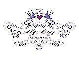 Front View Thumbnail - Tahiti & Orchid Will You Be My Bridesmaid Card - Classic