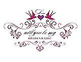 Front View Thumbnail - Tutti Frutti & Orchid Will You Be My Bridesmaid Card - Classic