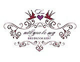 Front View Thumbnail - Valentine & Orchid Will You Be My Bridesmaid Card - Classic