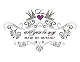 Front View Thumbnail - Cathedral & Orchid Will You Be My Maid of Honor Card - Classic
