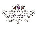 Front View Thumbnail - Cinnamon & Orchid Will You Be My Maid of Honor Card - Classic