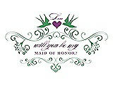 Front View Thumbnail - Juniper & Orchid Will You Be My Maid of Honor Card - Classic