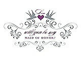 Front View Thumbnail - Mystic & Orchid Will You Be My Maid of Honor Card - Classic