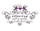 Front View Thumbnail - Orchid & Orchid Will You Be My Maid of Honor Card - Classic