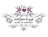 Front View Thumbnail - Rosebud & Orchid Will You Be My Maid of Honor Card - Classic