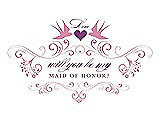 Front View Thumbnail - Begonia & Orchid Will You Be My Maid of Honor Card - Classic