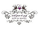 Front View Thumbnail - Brownie & Orchid Will You Be My Maid of Honor Card - Classic