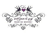 Front View Thumbnail - Concord & Orchid Will You Be My Maid of Honor Card - Classic