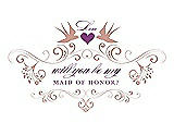 Front View Thumbnail - Fresco & Orchid Will You Be My Maid of Honor Card - Classic