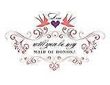 Front View Thumbnail - Ginger & Orchid Will You Be My Maid of Honor Card - Classic