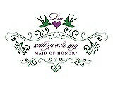 Front View Thumbnail - Ivy & Orchid Will You Be My Maid of Honor Card - Classic