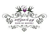 Front View Thumbnail - Moss & Orchid Will You Be My Maid of Honor Card - Classic