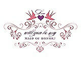 Front View Thumbnail - Nectar & Orchid Will You Be My Maid of Honor Card - Classic