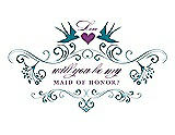 Front View Thumbnail - Niagara & Orchid Will You Be My Maid of Honor Card - Classic
