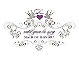 Front View Thumbnail - Pebble Beach & Orchid Will You Be My Maid of Honor Card - Classic