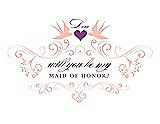 Front View Thumbnail - Primrose & Orchid Will You Be My Maid of Honor Card - Classic
