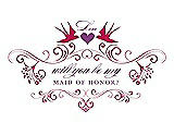 Front View Thumbnail - Posie & Orchid Will You Be My Maid of Honor Card - Classic