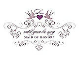 Front View Thumbnail - Quartz & Orchid Will You Be My Maid of Honor Card - Classic