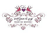 Front View Thumbnail - Rose Quartz & Orchid Will You Be My Maid of Honor Card - Classic
