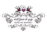 Front View Thumbnail - Ruby & Orchid Will You Be My Maid of Honor Card - Classic