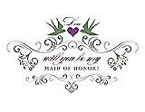 Front View Thumbnail - Sage & Orchid Will You Be My Maid of Honor Card - Classic