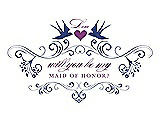 Front View Thumbnail - Sailor & Orchid Will You Be My Maid of Honor Card - Classic
