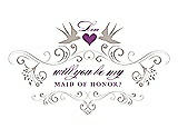 Front View Thumbnail - Sand & Orchid Will You Be My Maid of Honor Card - Classic