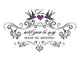 Front View Thumbnail - Smashing & Orchid Will You Be My Maid of Honor Card - Classic