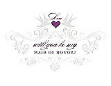 Front View Thumbnail - Starlight & Orchid Will You Be My Maid of Honor Card - Classic