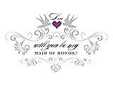 Front View Thumbnail - Sterling & Orchid Will You Be My Maid of Honor Card - Classic