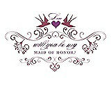 Front View Thumbnail - Tea Rose & Orchid Will You Be My Maid of Honor Card - Classic