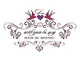 Front View Thumbnail - Tutti Frutti & Orchid Will You Be My Maid of Honor Card - Classic