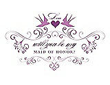 Front View Thumbnail - Tulip & Orchid Will You Be My Maid of Honor Card - Classic