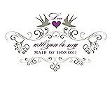 Front View Thumbnail - Twig & Orchid Will You Be My Maid of Honor Card - Classic