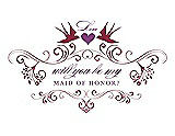 Front View Thumbnail - Valentine & Orchid Will You Be My Maid of Honor Card - Classic