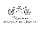 Front View Thumbnail - Cathedral & Cornflower Will You Be My Matron of Honor Card - Bike