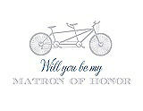 Front View Thumbnail - Dove & Cornflower Will You Be My Matron of Honor Card - Bike