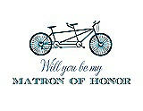Front View Thumbnail - Caspian & Cornflower Will You Be My Matron of Honor Card - Bike