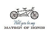 Front View Thumbnail - Drift Wood & Cornflower Will You Be My Matron of Honor Card - Bike