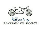 Front View Thumbnail - Moss & Cornflower Will You Be My Matron of Honor Card - Bike
