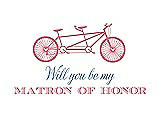 Front View Thumbnail - Nectar & Cornflower Will You Be My Matron of Honor Card - Bike