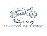 Front View Thumbnail - Pale Blue & Cornflower Will You Be My Matron of Honor Card - Bike