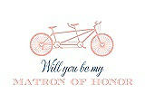 Front View Thumbnail - Primrose & Cornflower Will You Be My Matron of Honor Card - Bike