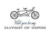 Front View Thumbnail - Quarry & Cornflower Will You Be My Matron of Honor Card - Bike