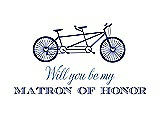 Front View Thumbnail - Sailor & Cornflower Will You Be My Matron of Honor Card - Bike