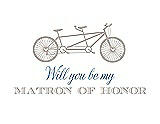 Front View Thumbnail - Sand & Cornflower Will You Be My Matron of Honor Card - Bike