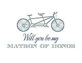 Front View Thumbnail - Surf Spray & Cornflower Will You Be My Matron of Honor Card - Bike